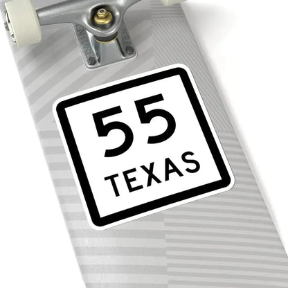 Texas 55 (Texas) (Road Sign) STICKER Vinyl Kiss-Cut Decal - The Sticker Space