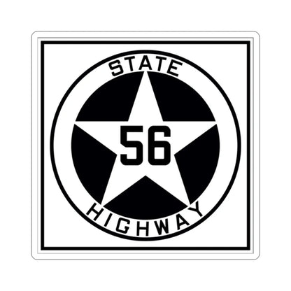 Texas 56 1917 (Texas) (Road Sign) STICKER Vinyl Kiss-Cut Decal 2 Inch White - The Sticker Space