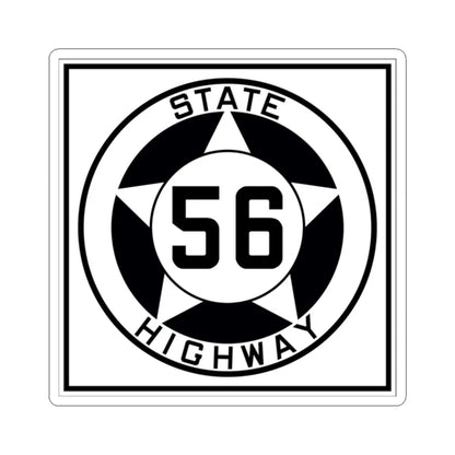 Texas 56 1935 (Texas) (Road Sign) STICKER Vinyl Kiss-Cut Decal 2 Inch White - The Sticker Space