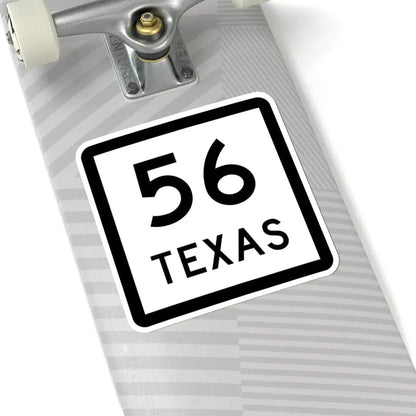 Texas 56 (Texas) (Road Sign) STICKER Vinyl Kiss-Cut Decal - The Sticker Space