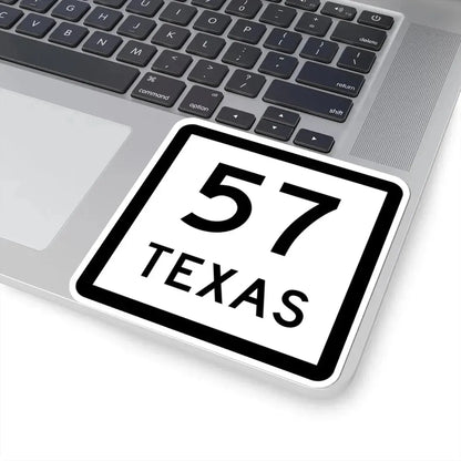 Texas 57 (Texas) (Road Sign) STICKER Vinyl Kiss-Cut Decal - The Sticker Space