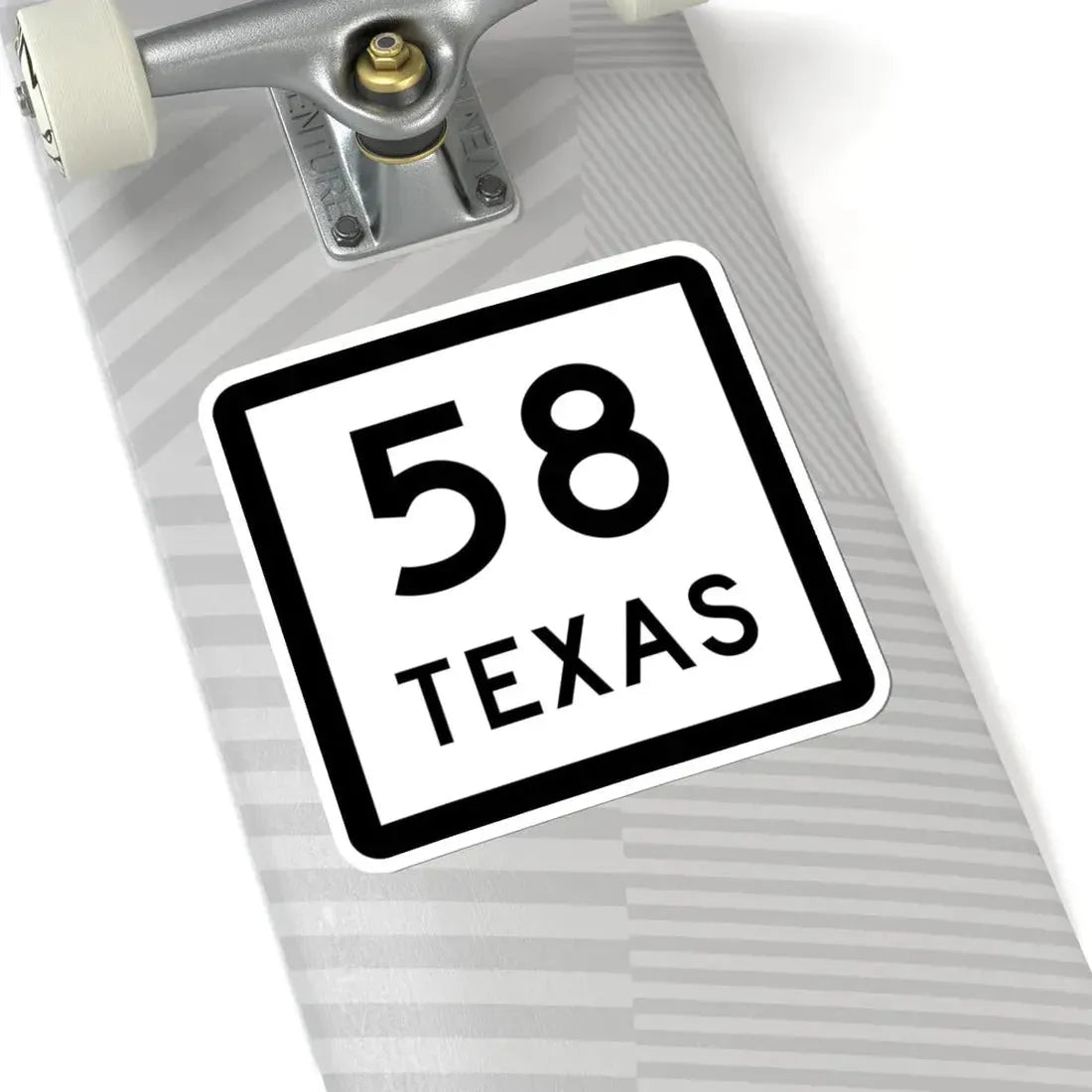 Texas 58 (Texas) (Road Sign) STICKER Vinyl Kiss-Cut Decal - The Sticker Space