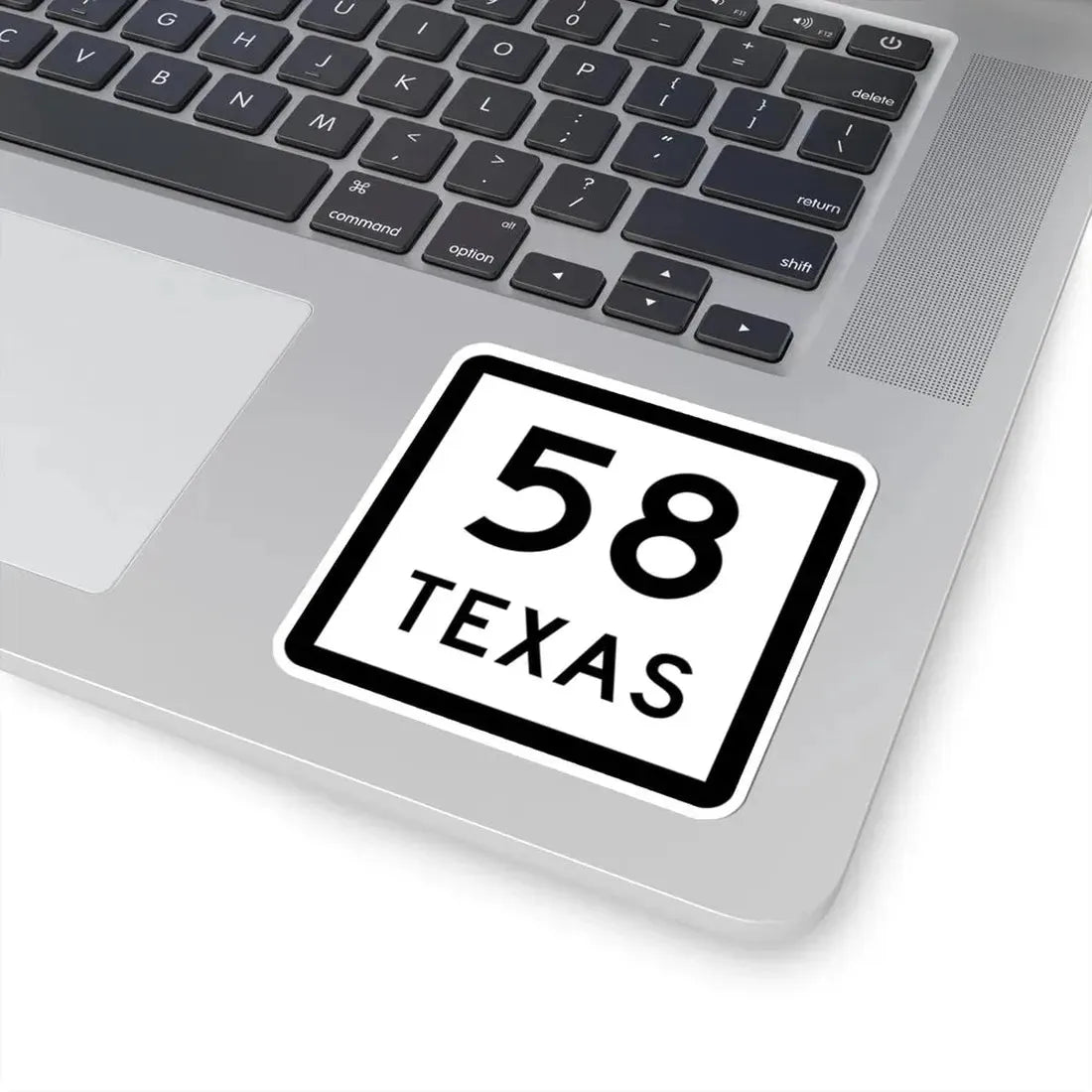 Texas 58 (Texas) (Road Sign) STICKER Vinyl Kiss-Cut Decal - The Sticker Space
