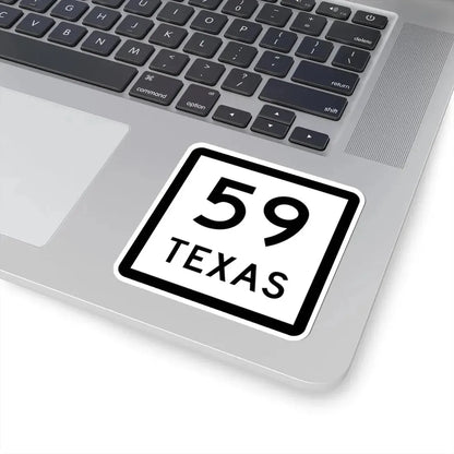 Texas 59 (Texas) (Road Sign) STICKER Vinyl Kiss-Cut Decal - The Sticker Space