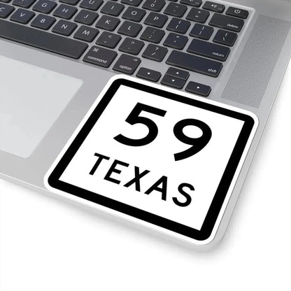 Texas 59 (Texas) (Road Sign) STICKER Vinyl Kiss-Cut Decal - The Sticker Space