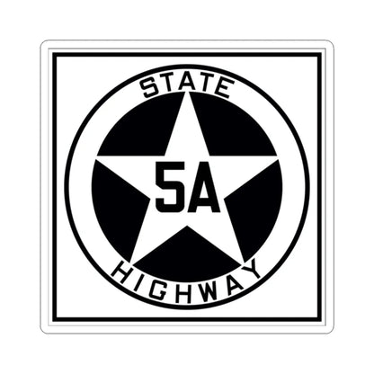 Texas 5A 1917 (Texas) (Road Sign) STICKER Vinyl Kiss-Cut Decal 2 Inch White - The Sticker Space