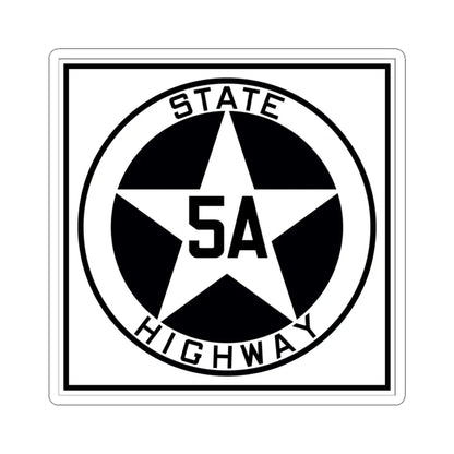 Texas 5A 1917 (Texas) (Road Sign) STICKER Vinyl Kiss-Cut Decal 3 Inch White - The Sticker Space