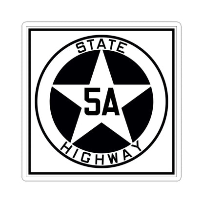 Texas 5A 1917 (Texas) (Road Sign) STICKER Vinyl Kiss-Cut Decal 4 Inch White - The Sticker Space