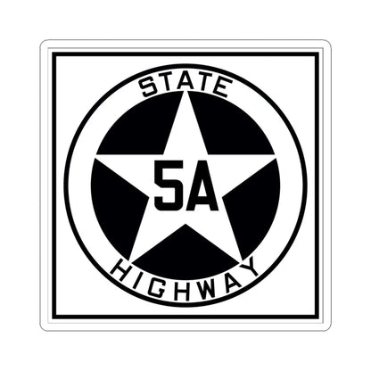 Texas 5A 1917 (Texas) (Road Sign) STICKER Vinyl Kiss-Cut Decal 6 Inch White - The Sticker Space