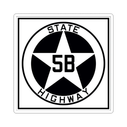Texas 5B 1917 (Texas) (Road Sign) STICKER Vinyl Kiss-Cut Decal 2 Inch White - The Sticker Space