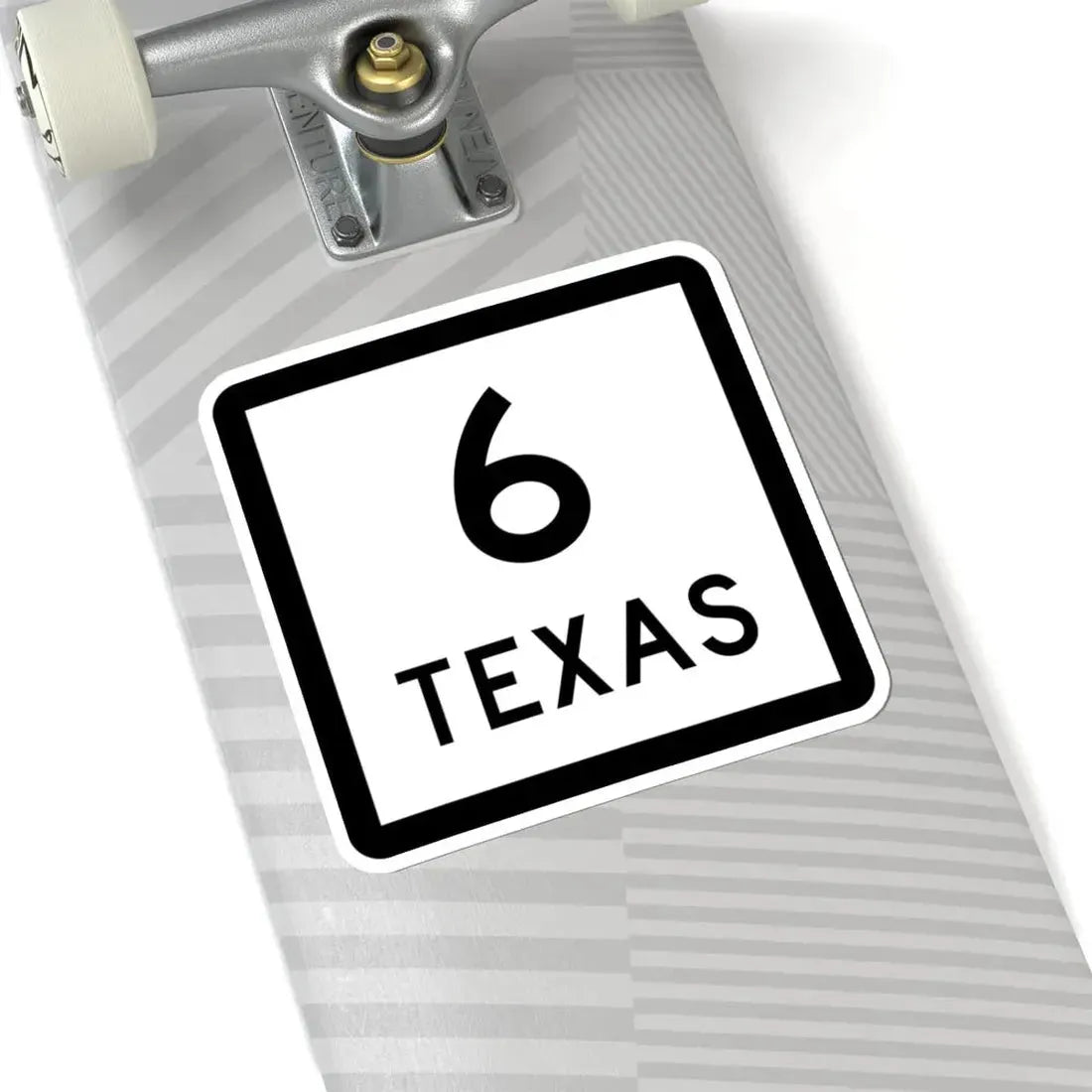 Texas 6 (Texas) (Road Sign) STICKER Vinyl Kiss-Cut Decal - The Sticker Space