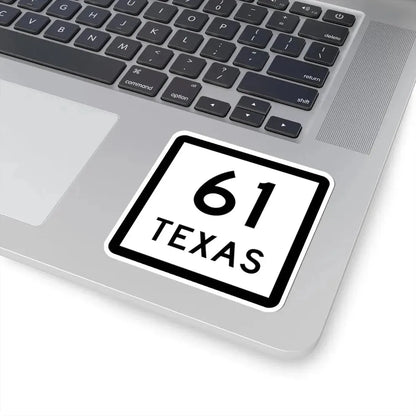 Texas 61 (Texas) (Road Sign) STICKER Vinyl Kiss-Cut Decal - The Sticker Space
