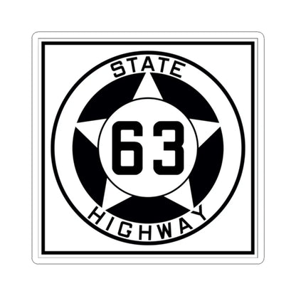 Texas 63 1935 (Texas) (Road Sign) STICKER Vinyl Kiss-Cut Decal 2 Inch White - The Sticker Space