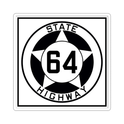 Texas 64 1935 (Texas) (Road Sign) STICKER Vinyl Kiss-Cut Decal 4 Inch White - The Sticker Space