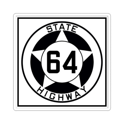 Texas 64 1935 (Texas) (Road Sign) STICKER Vinyl Kiss-Cut Decal 6 Inch White - The Sticker Space