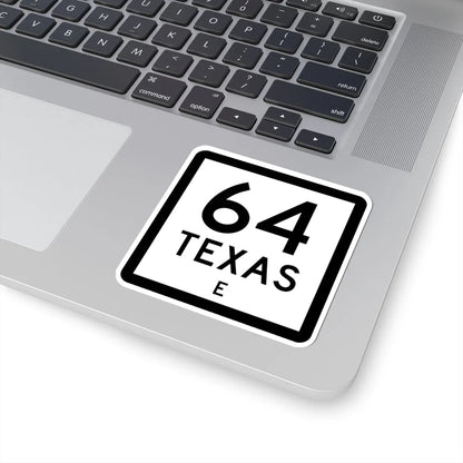Texas 64-E (Texas) (Road Sign) STICKER Vinyl Kiss-Cut Decal - The Sticker Space