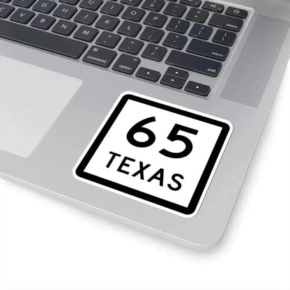 Texas 65 (Texas) (Road Sign) STICKER Vinyl Kiss-Cut Decal - The Sticker Space