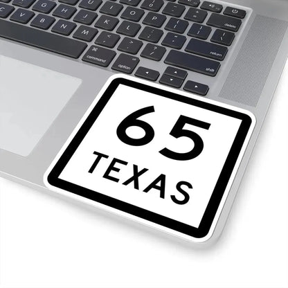 Texas 65 (Texas) (Road Sign) STICKER Vinyl Kiss-Cut Decal - The Sticker Space