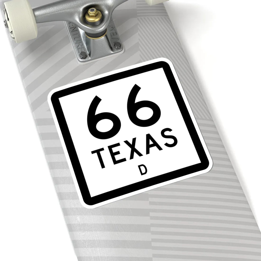 Texas 66-D (Texas) (Road Sign) STICKER Vinyl Kiss-Cut Decal - The Sticker Space
