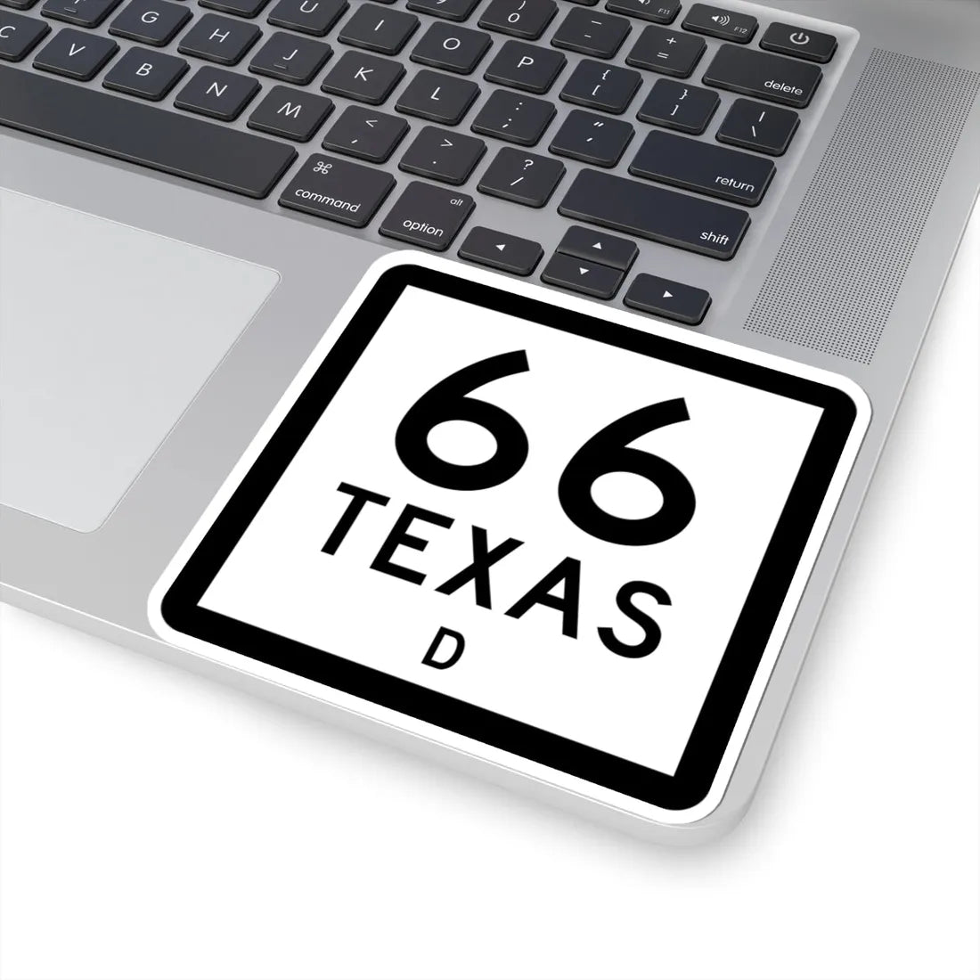 Texas 66-D (Texas) (Road Sign) STICKER Vinyl Kiss-Cut Decal - The Sticker Space