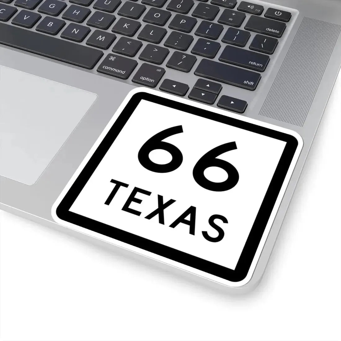 Texas 66 (Texas) (Road Sign) STICKER Vinyl Kiss-Cut Decal - The Sticker Space