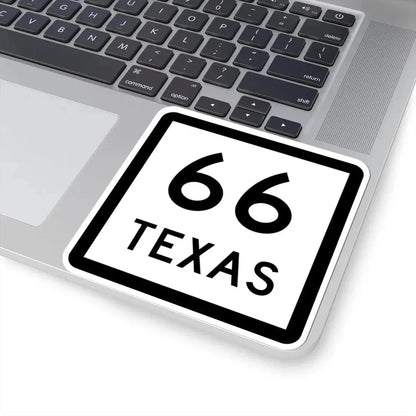 Texas 66 (Texas) (Road Sign) STICKER Vinyl Kiss-Cut Decal - The Sticker Space