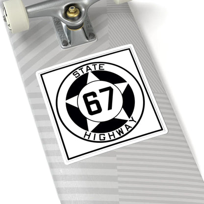 Texas 67 1935 (Texas) (Road Sign) STICKER Vinyl Kiss-Cut Decal - The Sticker Space
