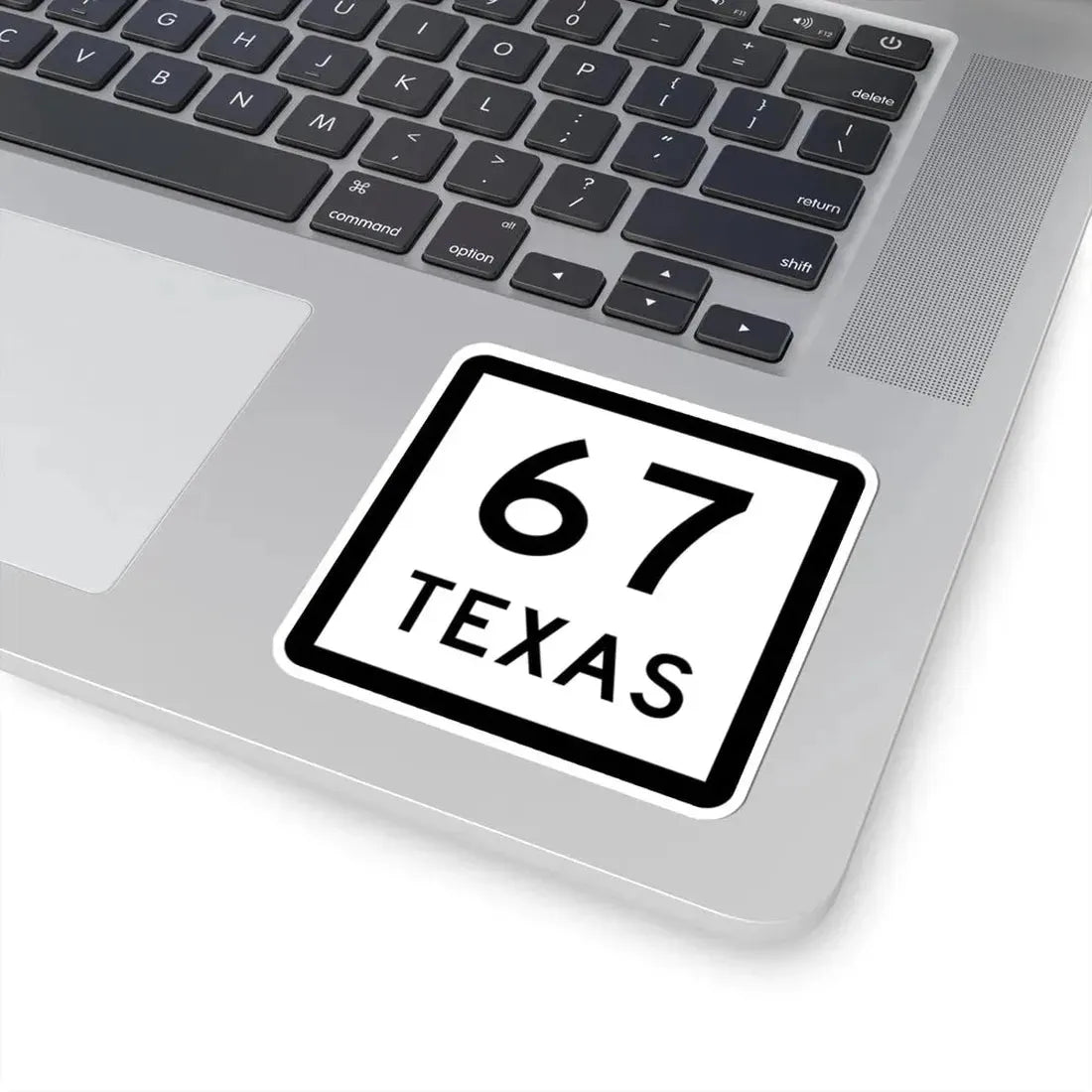 Texas 67 (Texas) (Road Sign) STICKER Vinyl Kiss-Cut Decal - The Sticker Space