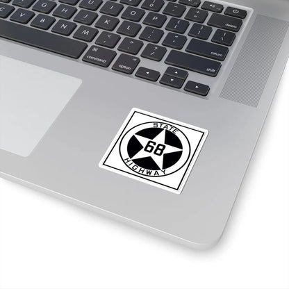 Texas 68 1917 (Texas) (Road Sign) STICKER Vinyl Kiss-Cut Decal - The Sticker Space