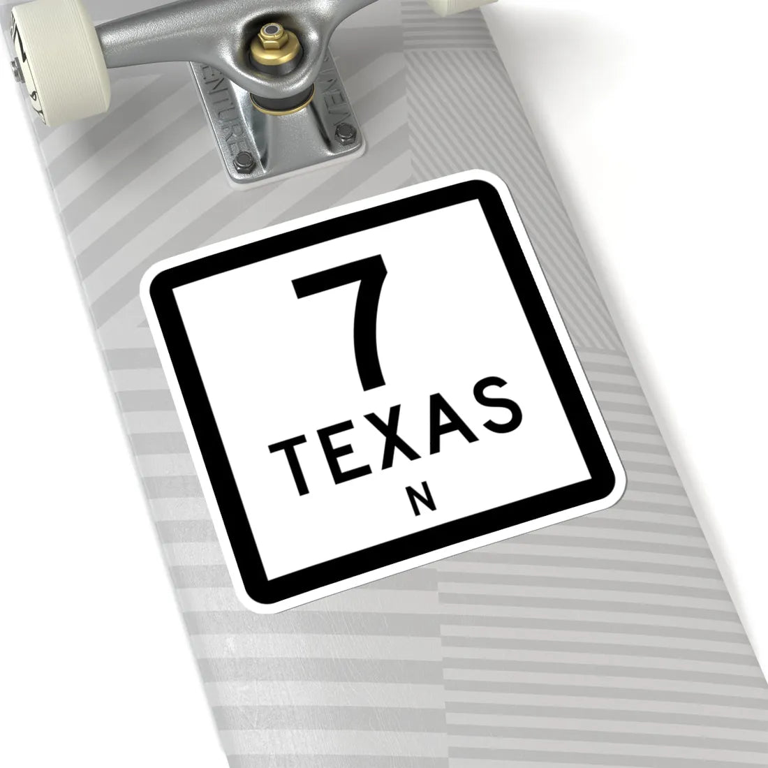 Texas 7-N (Texas) (Road Sign) STICKER Vinyl Kiss-Cut Decal - The Sticker Space