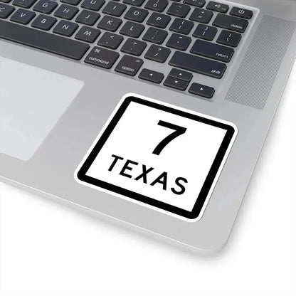 Texas 7 (Texas) (Road Sign) STICKER Vinyl Kiss-Cut Decal - The Sticker Space