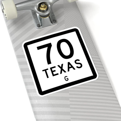 Texas 70-G (Texas) (Road Sign) STICKER Vinyl Kiss-Cut Decal - The Sticker Space