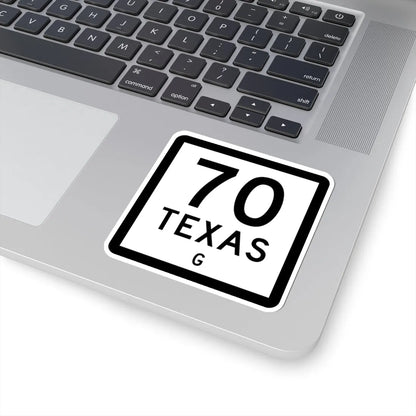 Texas 70-G (Texas) (Road Sign) STICKER Vinyl Kiss-Cut Decal - The Sticker Space