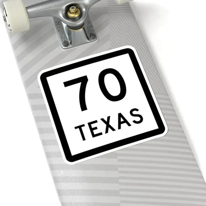 Texas 70 (Texas) (Road Sign) STICKER Vinyl Kiss-Cut Decal - The Sticker Space