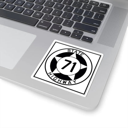 Texas 71 1935 (Texas) (Road Sign) STICKER Vinyl Kiss-Cut Decal - The Sticker Space