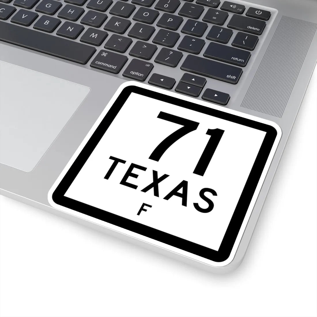 Texas 71-F (Texas) (Road Sign) STICKER Vinyl Kiss-Cut Decal - The Sticker Space