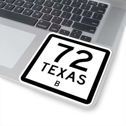 Texas 72-B (Texas) (Road Sign) STICKER Vinyl Kiss-Cut Decal - The Sticker Space