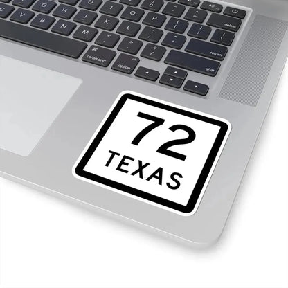 Texas 72 (Texas) (Road Sign) STICKER Vinyl Kiss-Cut Decal - The Sticker Space