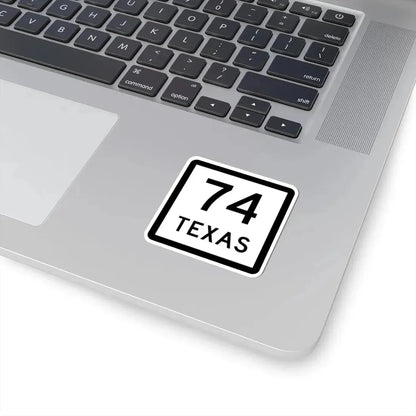 Texas 74 (Texas) (Road Sign) STICKER Vinyl Kiss-Cut Decal - The Sticker Space