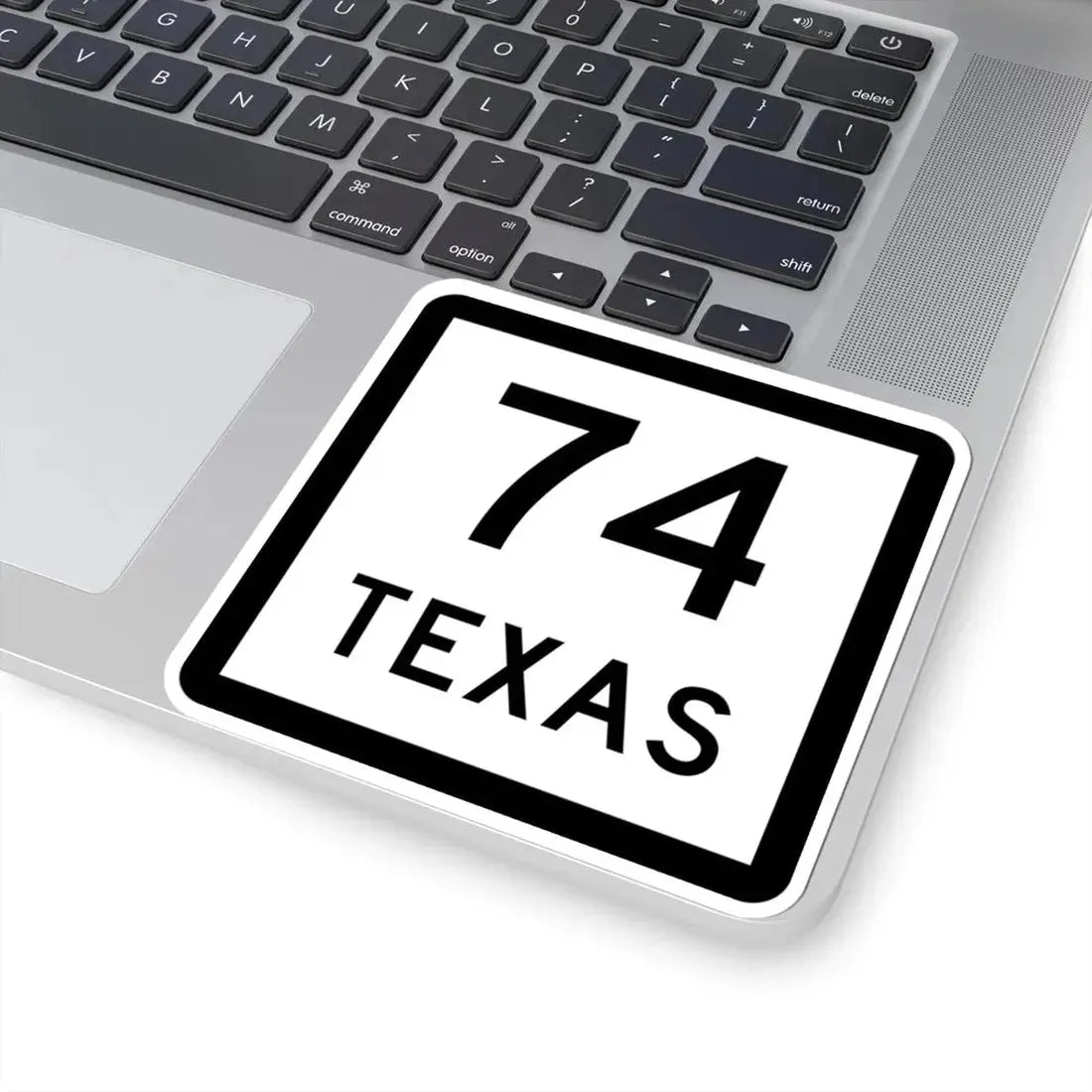 Texas 74 (Texas) (Road Sign) STICKER Vinyl Kiss-Cut Decal - The Sticker Space