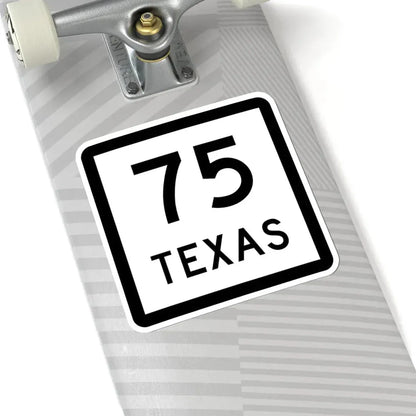 Texas 75 (Texas) (Road Sign) STICKER Vinyl Kiss-Cut Decal - The Sticker Space