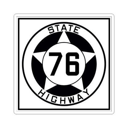 Texas 76 1935 (Texas) (Road Sign) STICKER Vinyl Kiss-Cut Decal 6 Inch White - The Sticker Space