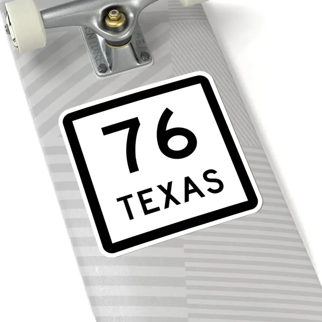Texas 76 (Texas) (Road Sign) STICKER Vinyl Kiss-Cut Decal - The Sticker Space