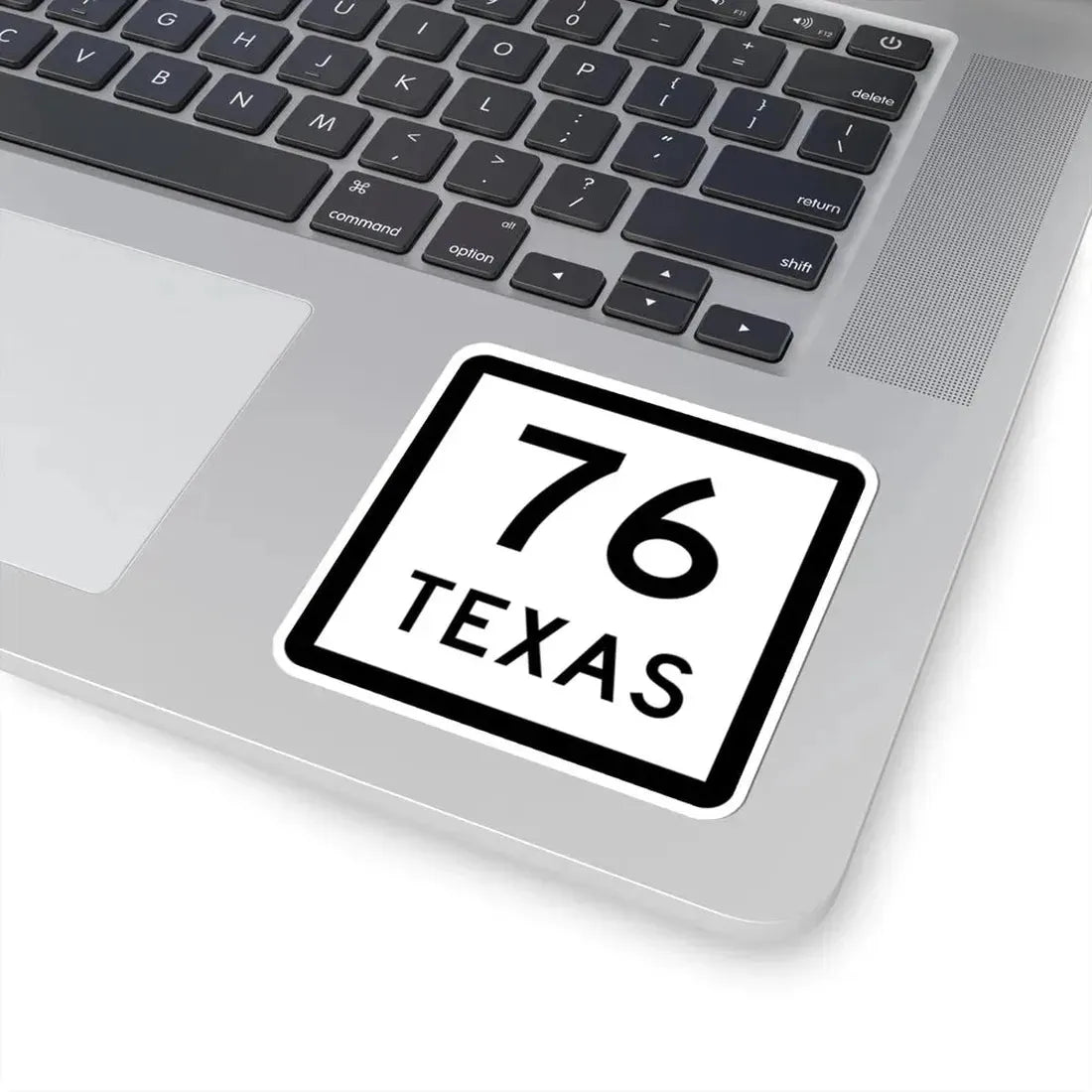 Texas 76 (Texas) (Road Sign) STICKER Vinyl Kiss-Cut Decal - The Sticker Space