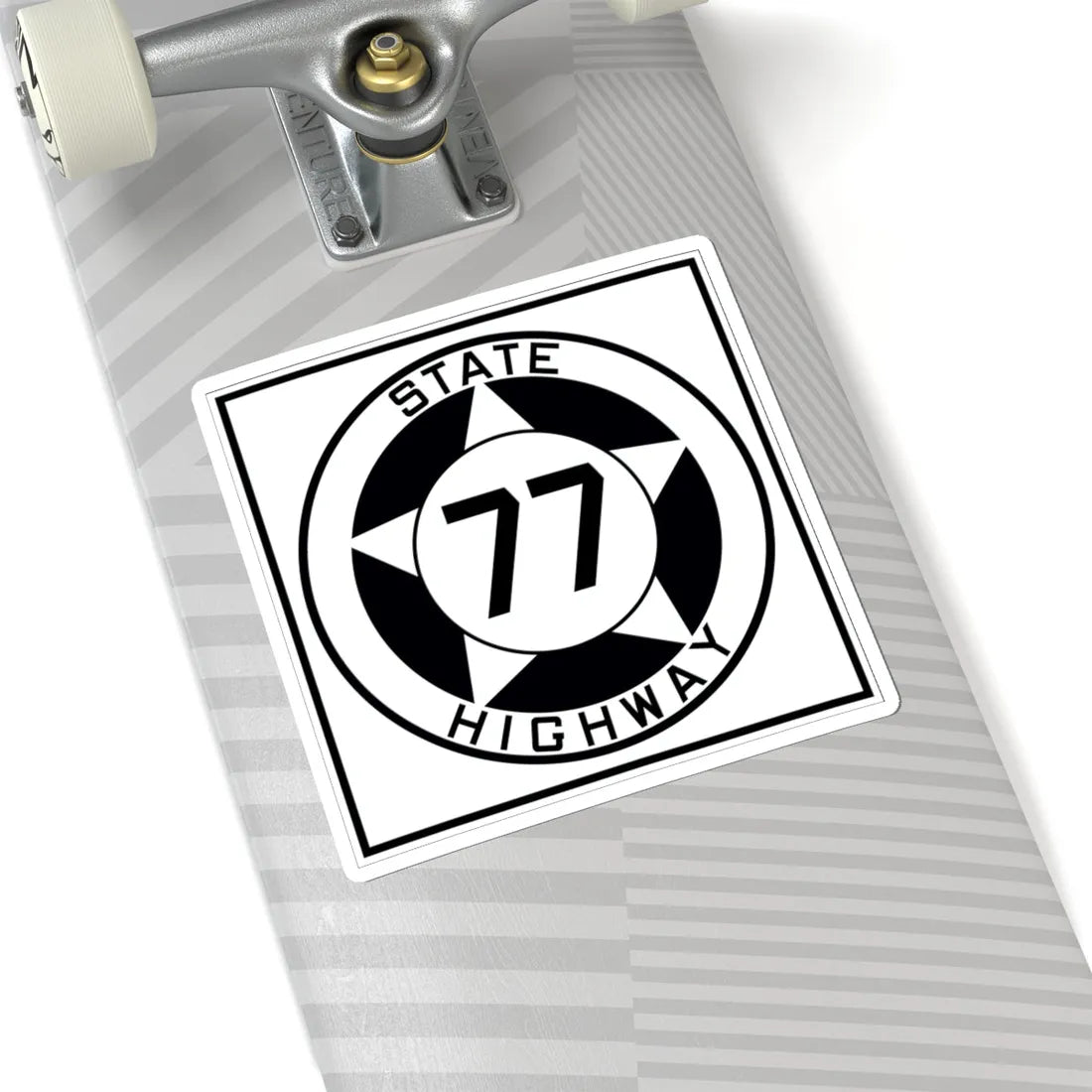 Texas 77 1935 (Texas) (Road Sign) STICKER Vinyl Kiss-Cut Decal - The Sticker Space