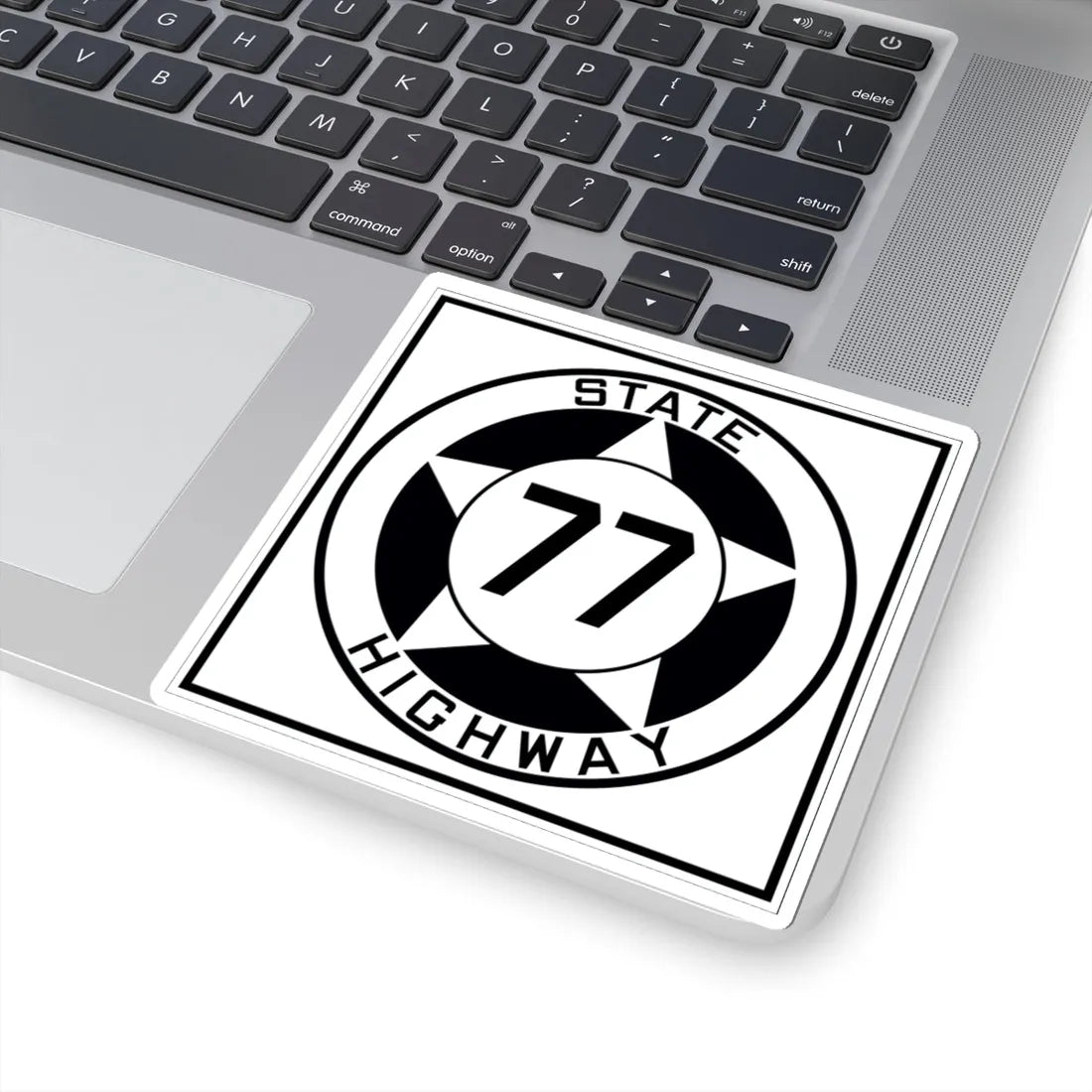 Texas 77 1935 (Texas) (Road Sign) STICKER Vinyl Kiss-Cut Decal - The Sticker Space