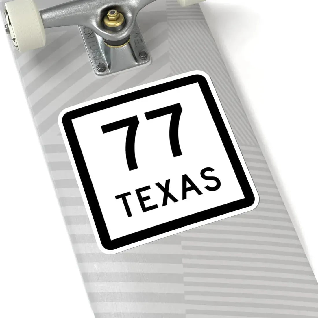 Texas 77 (Texas) (Road Sign) STICKER Vinyl Kiss-Cut Decal - The Sticker Space