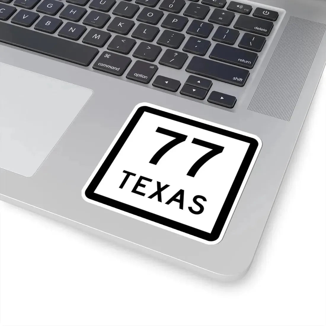 Texas 77 (Texas) (Road Sign) STICKER Vinyl Kiss-Cut Decal - The Sticker Space