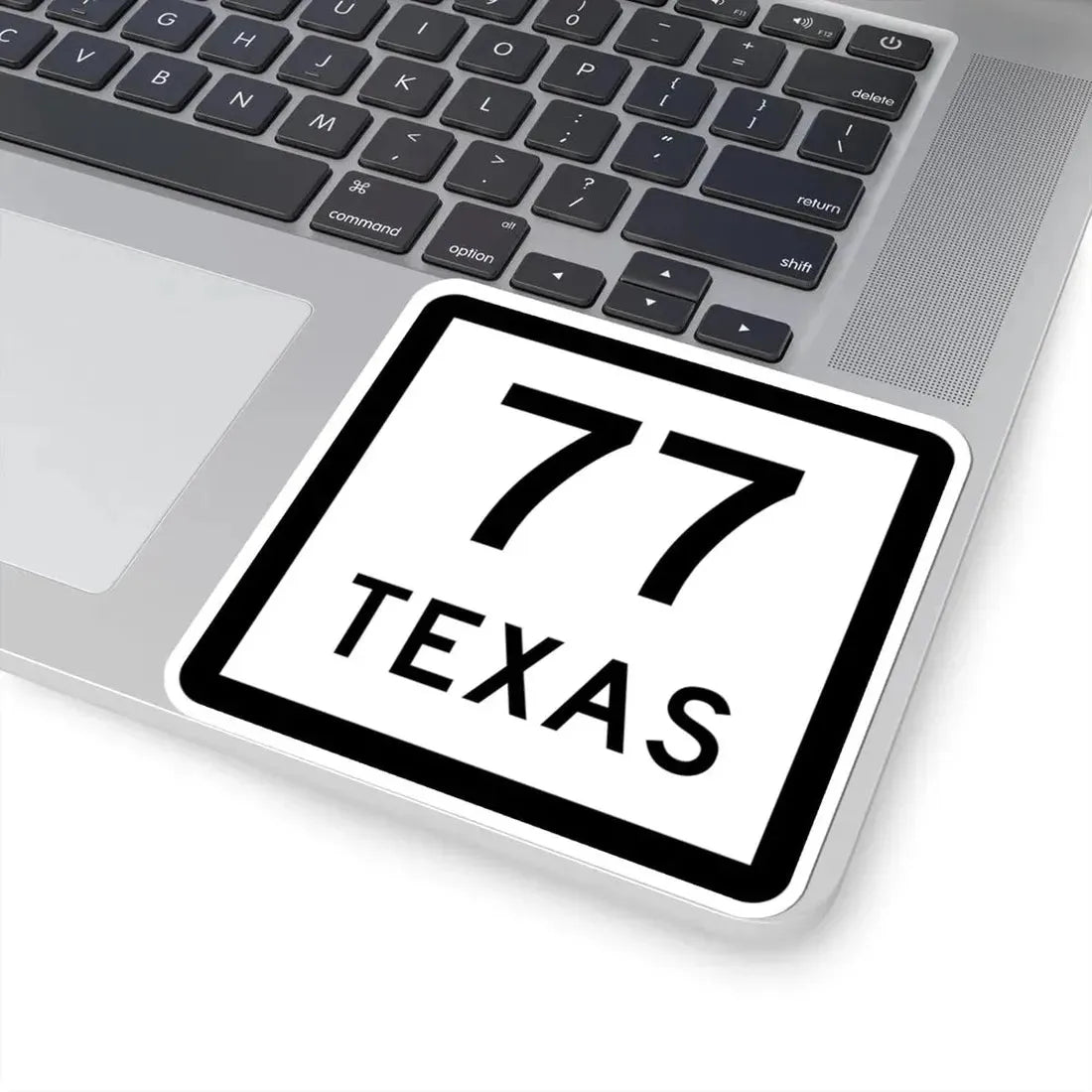 Texas 77 (Texas) (Road Sign) STICKER Vinyl Kiss-Cut Decal - The Sticker Space