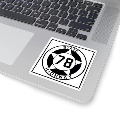 Texas 78 1935 (Texas) (Road Sign) STICKER Vinyl Kiss-Cut Decal - The Sticker Space